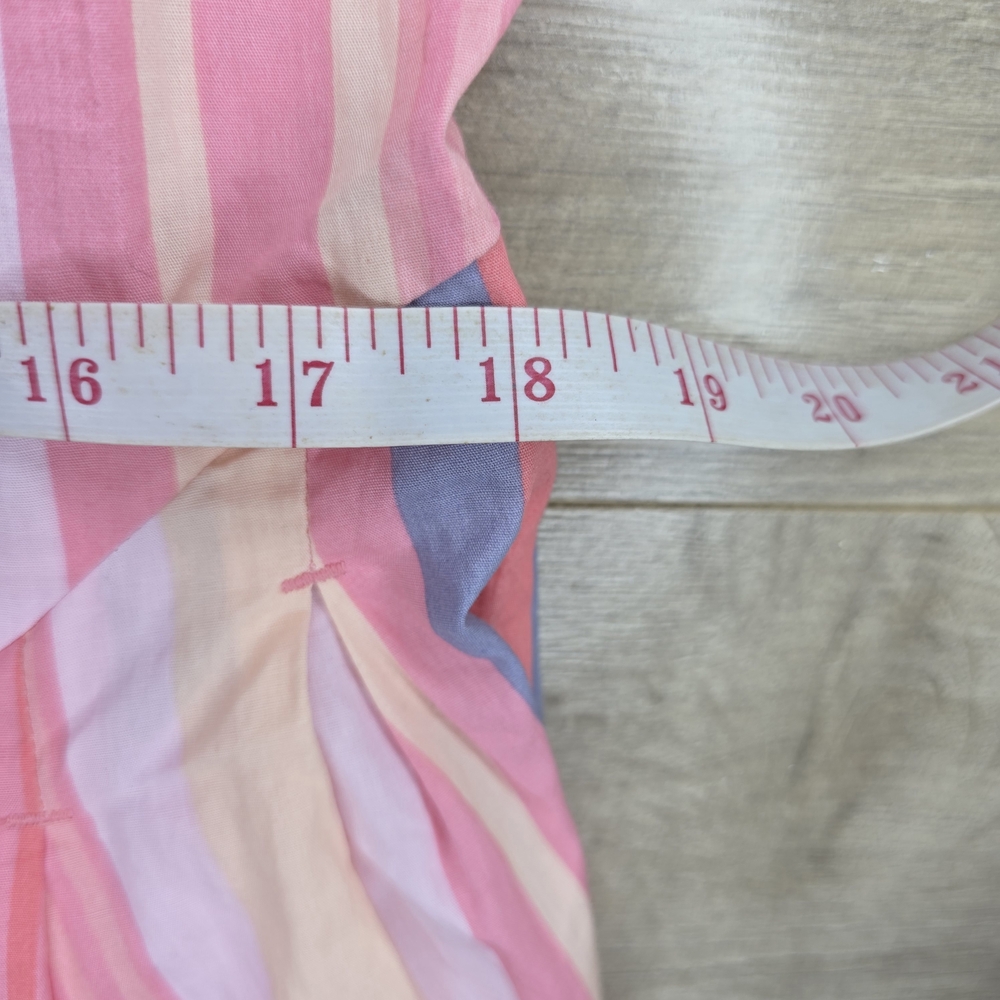 Free People Pink and Blue Striped Midi Dress - Picture 11 of 12